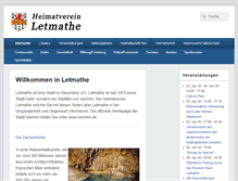 Tablet Screenshot of heimatverein-letmathe.de